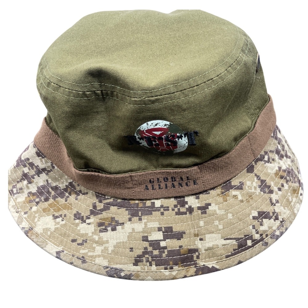 Universal Studios Transformers NEST Global Alliance Bucket Hat Camo Green Adult